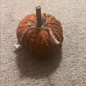 Textured Orange Pumpkin Decor
